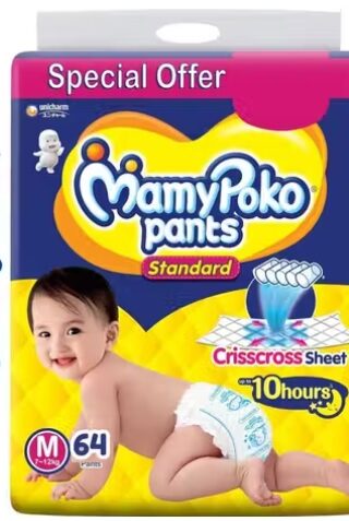 MamyPoko Cotton Diaper Pants –  M (64 Pieces)